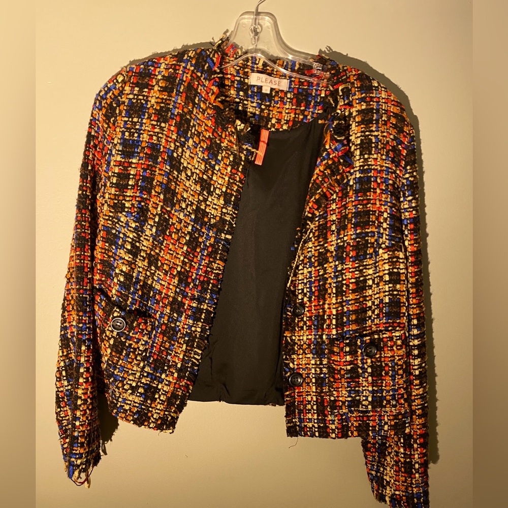 PLEASE- tweed blazer